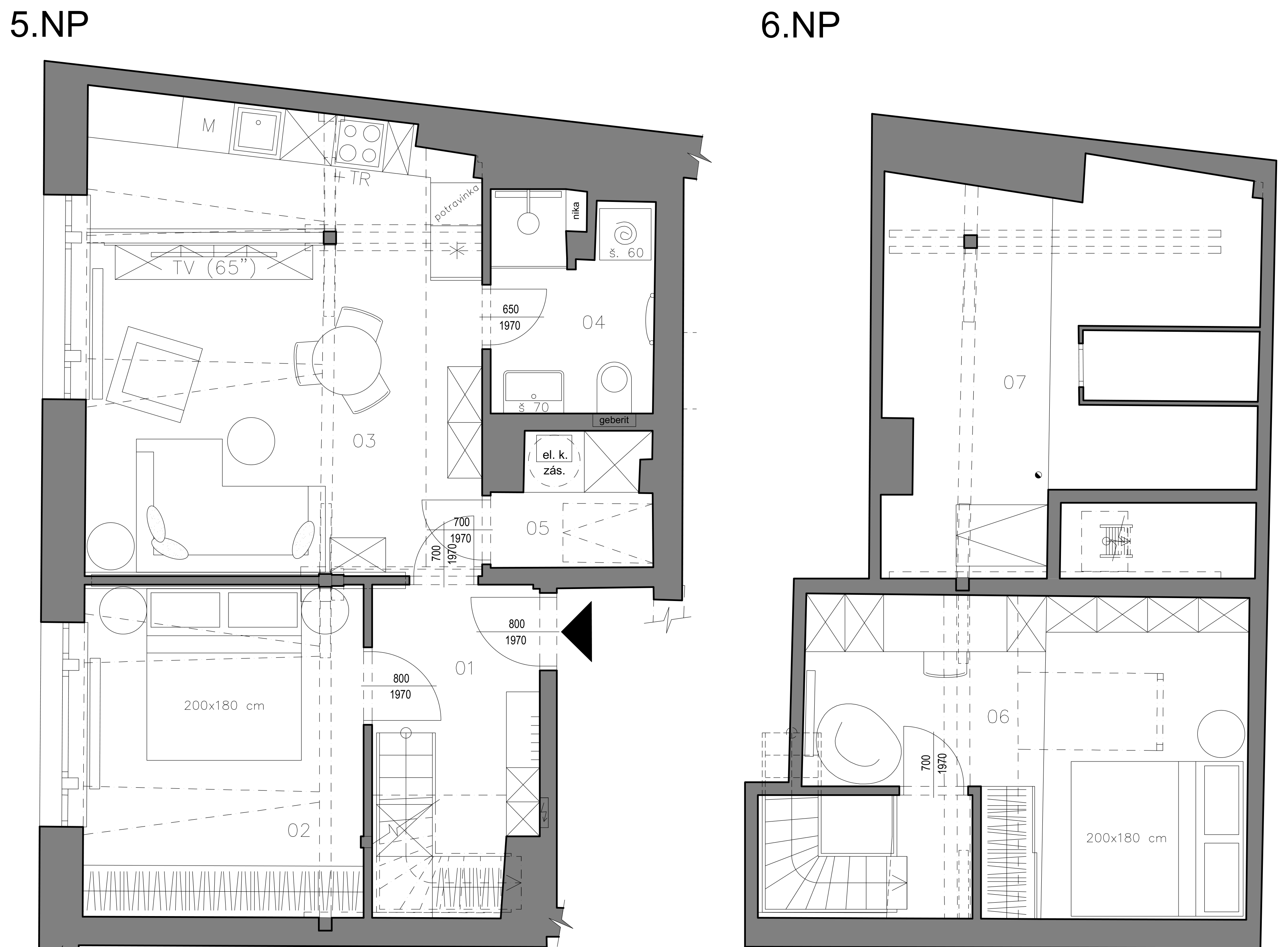 Byt 17 — půdorys dispozice