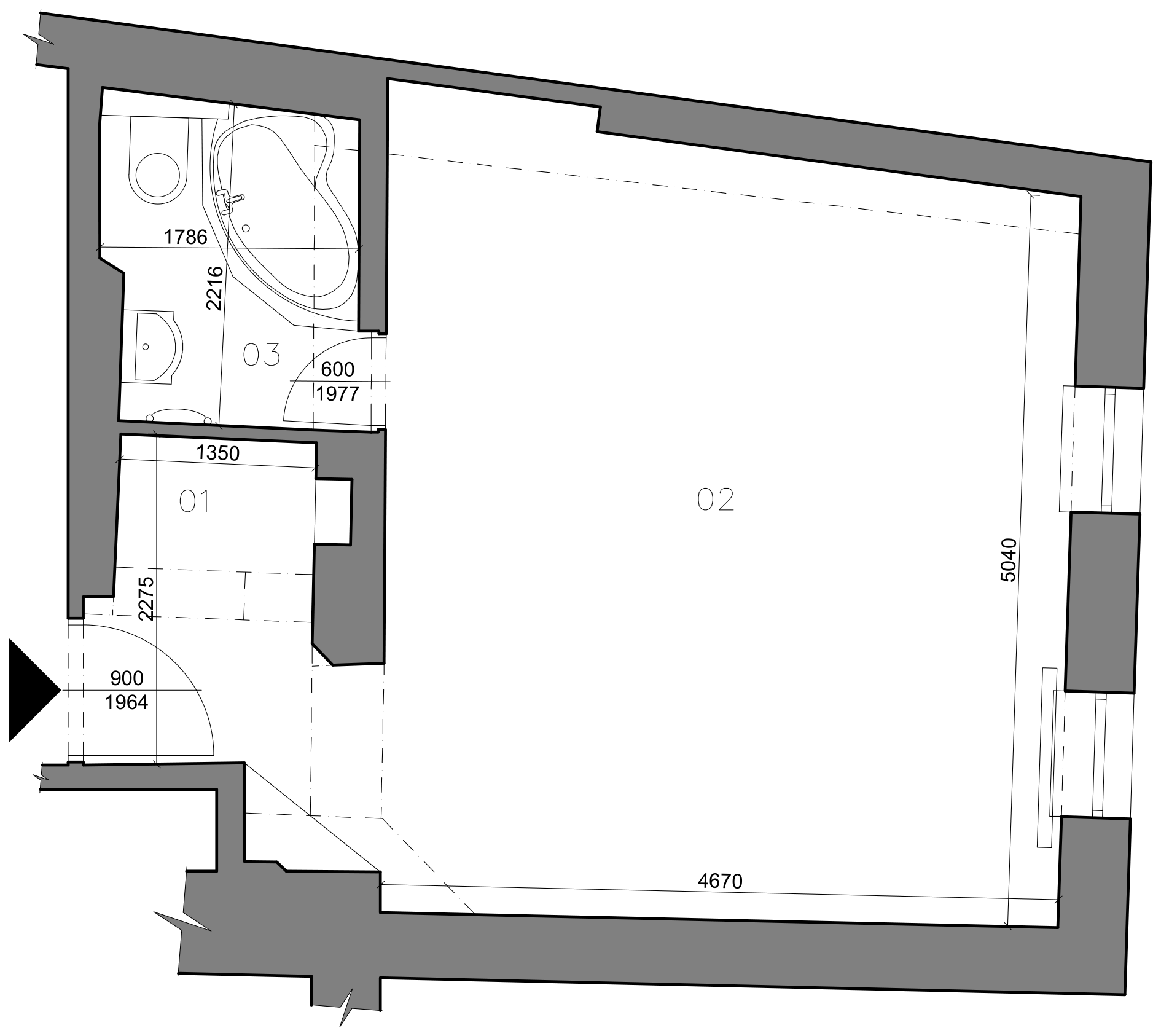 Byt 5 — půdorys dispozice